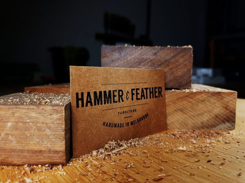 Handmade furniture. Hammer and Feather. Australian made